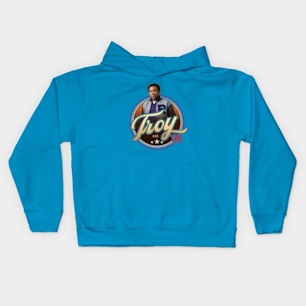 Troy in the morning Kids Hoodie by Trazzo